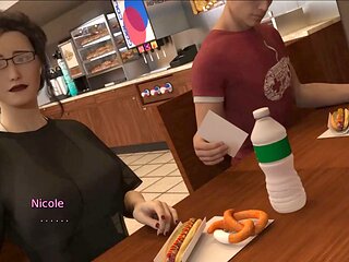 Eager gamer girl Loveskysan69 dives into hentai with big boobs and a focus on booty