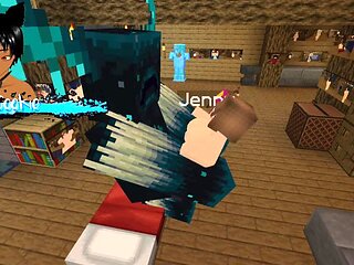 The Jenny mod Fapcraft Minecraft - Its jenny and she is getting fucked by the warden and his massive cock