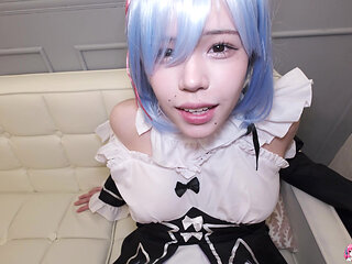 Slutty Japanese Miu Akino gets fucked hard.