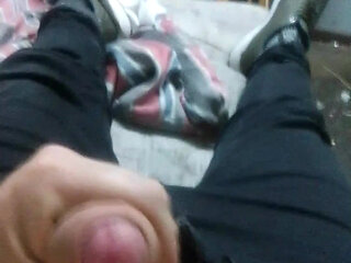 Hot Hunk Jack off in the Morning Moan & Cum