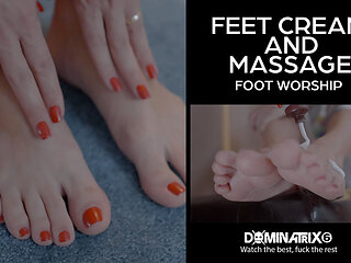 Feet Cream and Massage Foot Worship