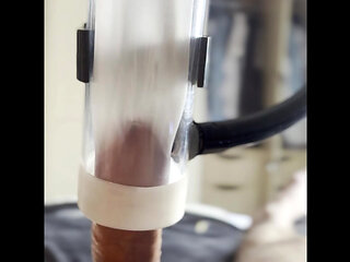Milking session with estim - Heavy cum load