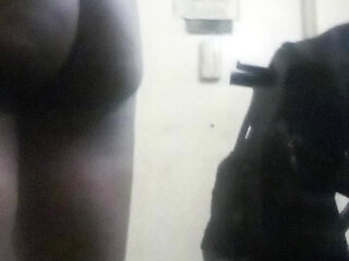 Sexy Heart Shaped Ass Bubble Butt Booty Ebony TS Solo Ass Spreading