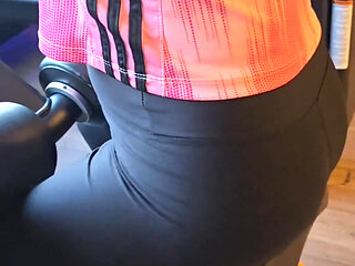 Giving My Pregnant Bitch a Piss After the Gym