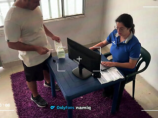 NamiQsein Caught On Camera Fucking At Work - Big Natural Tits Teen Latina Doggy Style