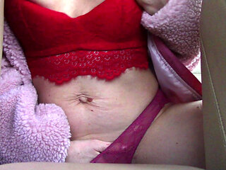 I Caress My Pussy in a Taxi and I Cannot Take It - Loud Orgasm. Taxi Driver Shocked!