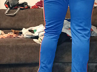 Pokey  booty crossdresser doing his wife duties