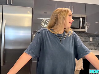Fucking My step Brothers Hot Blonde Girlfriend - Khloe Kapri - FantasyPOV