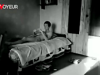 Homemade Voyeur. Teen couple passionate sex in a country house