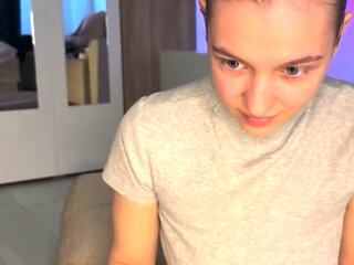 Playing with her pussy on webcam