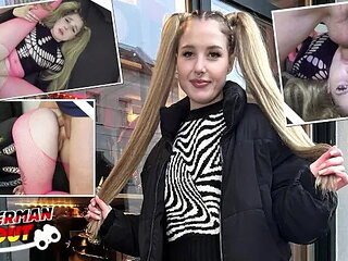 Big Dick Anal Sex Casting for Pigtails Teen Crystal White in Berlin