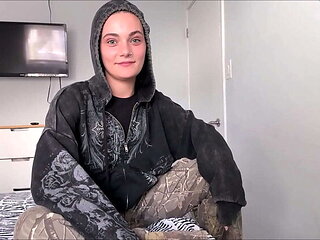 Best Friend Secretly a Girl! Juniper Ren Perfect Blowjob & Riding POV Teen Homemade