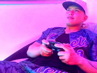 I'm Playing a Video Game and I Get a Blowjob From My Stepsister