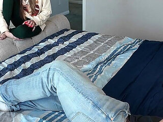 Hot Natural Blonde Gets Holiday Dick Bts - Breezy Bri