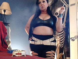 Playful Halloween Thrill Smoking