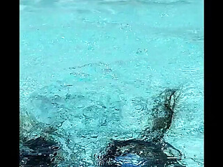 Big Inhales-exhales Asmr & Swimming in My Sexy Blue Swimsuit