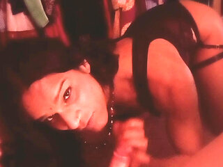 Tswoman do some CBT handjob and blowjob to her sub sissy boyfriend make him edges and deny him to cum