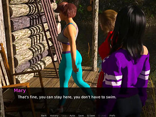 Dusklight manor: hot girls swimming in the lake ep 60