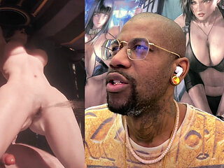 Tight Bald Pussy Shadowheart Getting Pussy Fucked so Hard She Squirts All Over the Place