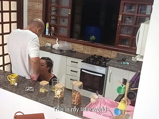 Anal sex with hotwife unfaithful wife in the bar pantry