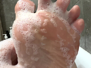 Foot Fetish in Shower