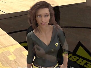 Natural big tit teen in a visual novel gets down in cowgirl and more