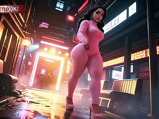 CURVY THICK GIRL SINGING IN SFW AI MUSIC VIDEO