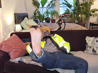 Kennie Jai Strips and Teases and Jerks for You After Work