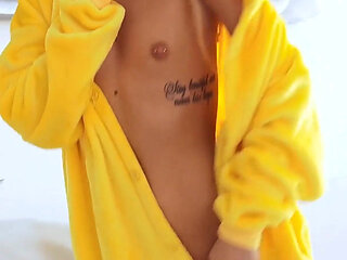 Cute Dimpled Darling Empera Is Fond of Cosplaying Different Characters and She Chose Pikachu This Time