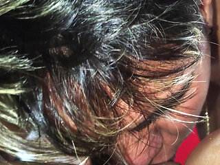 my black bull brokes my thong while fucking me rough and creampies me and eats his own cum