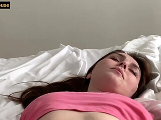Young Russian stepmom fucks her stepson in the morning