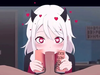 Modeus Helltaker Blowjob