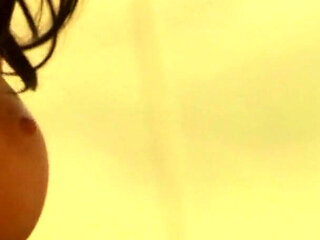 Hot brunette gets severely penetrated from behind