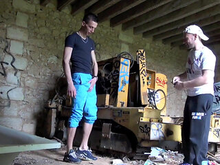 Jess fucked in snekaer by John outdoor