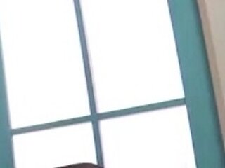 Asian bitch makes him cum with her feet  CARIBBEANCOM