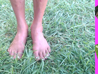 Sarah Pisses Herself Outside in Her Bikini. Broadcasting on Chaturbate, Sarah Lets Her Little Cock Squirt.