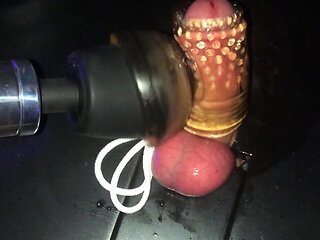 Amateur fetish BDSM action with redhead