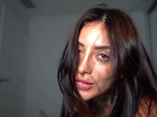 Tattooed Babe Tabatha Lust Caught Touching Her Pussy Ended up Fucked Hard by My Big Cock