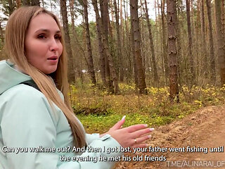 He warmed his stepmother with his dick in a country hotel, while his stepfather went fishing