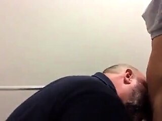 Bear and Twink in a Bathroom Stall