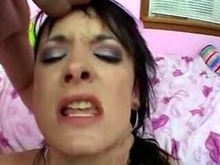 Amateur Big Titted Brunette Get Fucked On The Couch