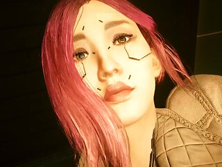 Cyberpunk 2077 Threesome Sex with Panam and Judy, Songbird and Aurore Cassel and Rita Wheeler