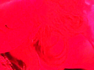 Horny Latina MILF in Red Light Spits on Cock, Sucks Balls, Gives Handjob and Facial Cumshot