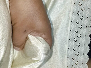 Jerking off in my petticoats thinking about my friend's wife