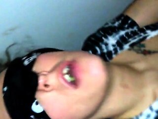 Girl's Secret Blowjob at Gloryhole