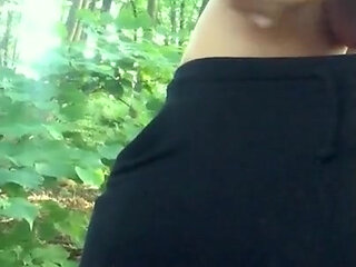 Teen Foreskin Stretched in a Wood