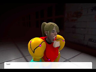 Samus sucks dick in abandoned school