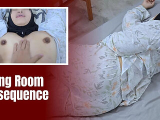 Hijab Sister-in-Law Minokiiko Fucked Hard in Bed - Tight Pussy & Cumshot