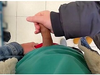 Risky Public Handjob In The Supermarket :ppp Day 4 Of 10 Day Cumchallenge