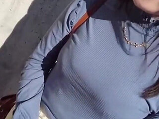 Skirt Side Tease Where Slick Grazing Turns to Instant Climax the Moment She Sinks in - 1